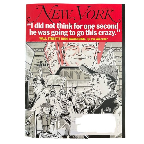 New York Magazine April 21 2025 Wall Street's Rude Awakening Trump Crazy - Picture 1 of 1